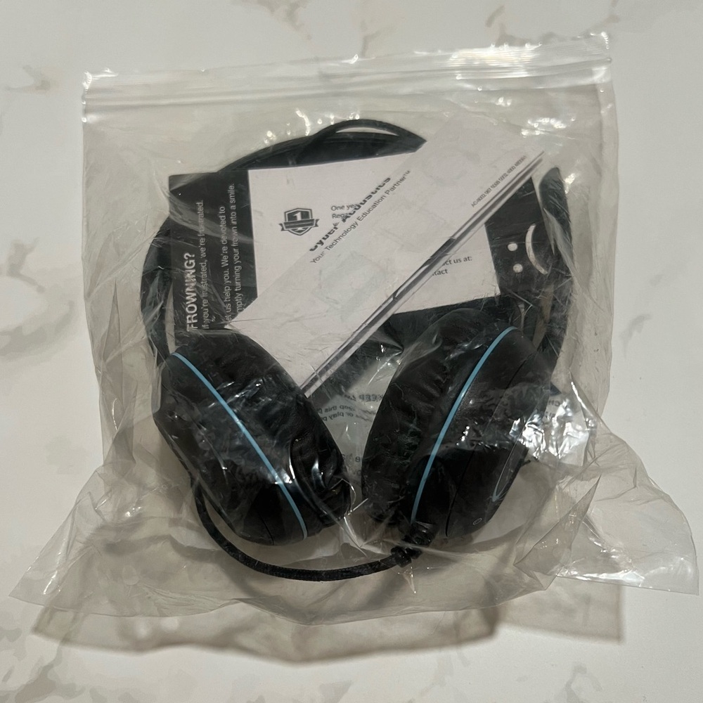 NEW! Cyber Acoustics Over-Ear Headphones Stereo Headset